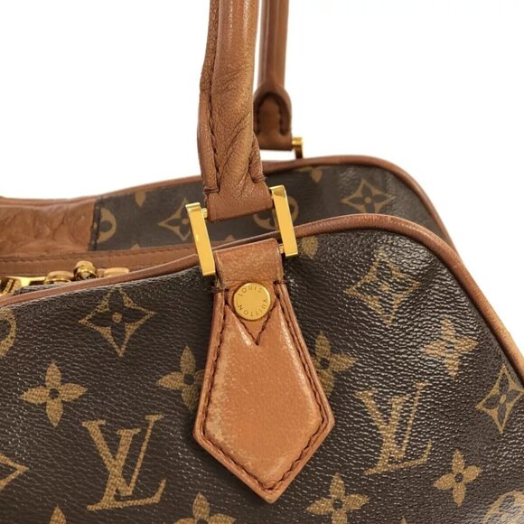 LOUIS VUITTON Blocks Tote M40503 Monogram Brown Bordeaux Monogram Blocks - Picture 6 of 10